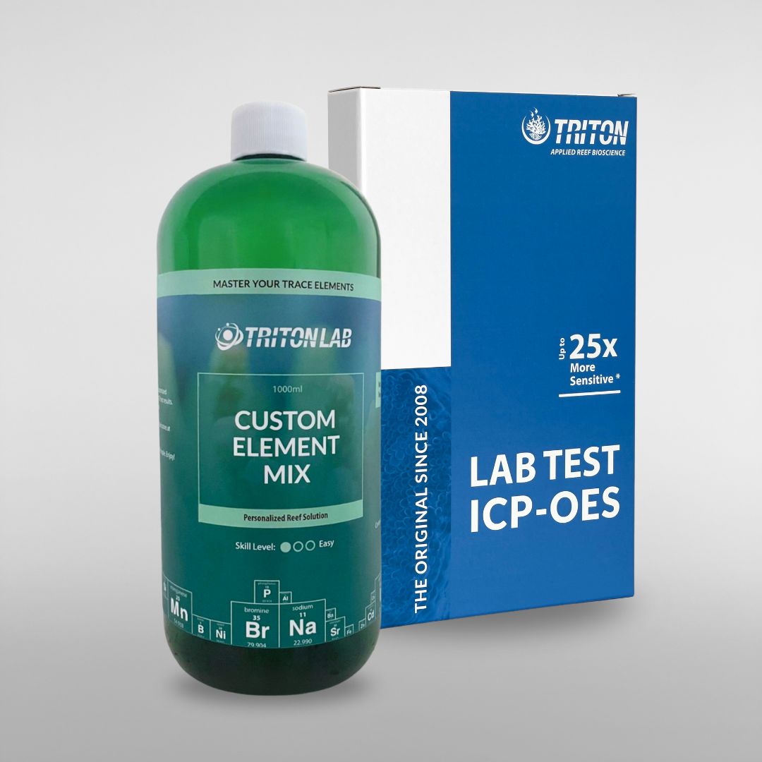 TRITON Master your Trace Elements Subscription - Custom Element mix Bottle and TRITON ICP-OES test